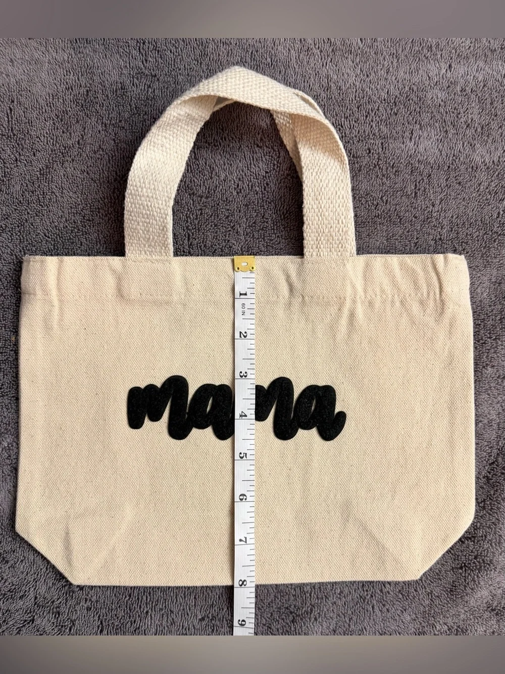 Reusable Canvas Gift Bag - Mama Canvas Tote Bag - Picture 3 of 7